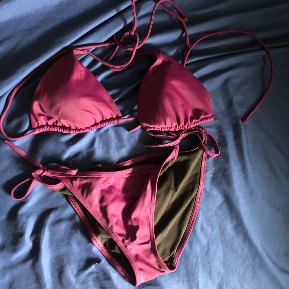 Purplish Maroon Bikini